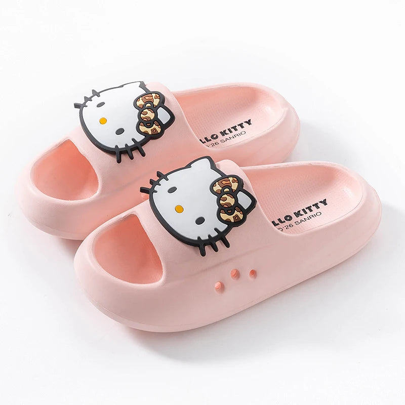 Hello Kitty Cartoon Flip-Flops Cute, Non-Slip Flip-Flops for Students Lightweight Slippers for Home and Bathroom Use Qme