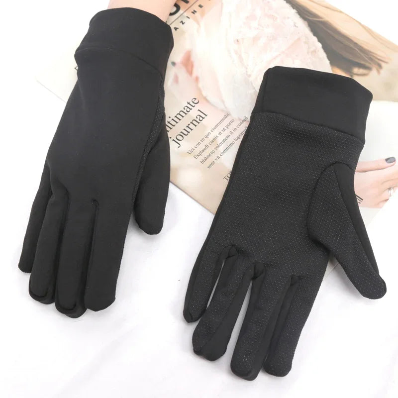 Women Men Elastic Gloves Driving Cycling Winter Outdoor Sports Qme