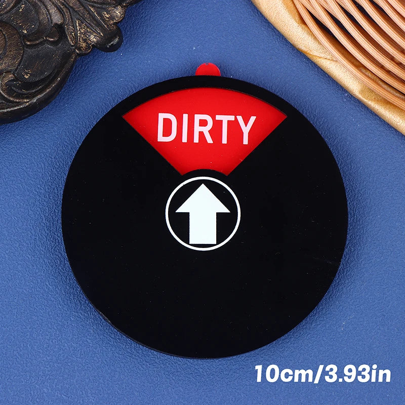 Sign Dishwasher Clean Magnet Dirty Indicator Washer Dish Kitchen Qme A1