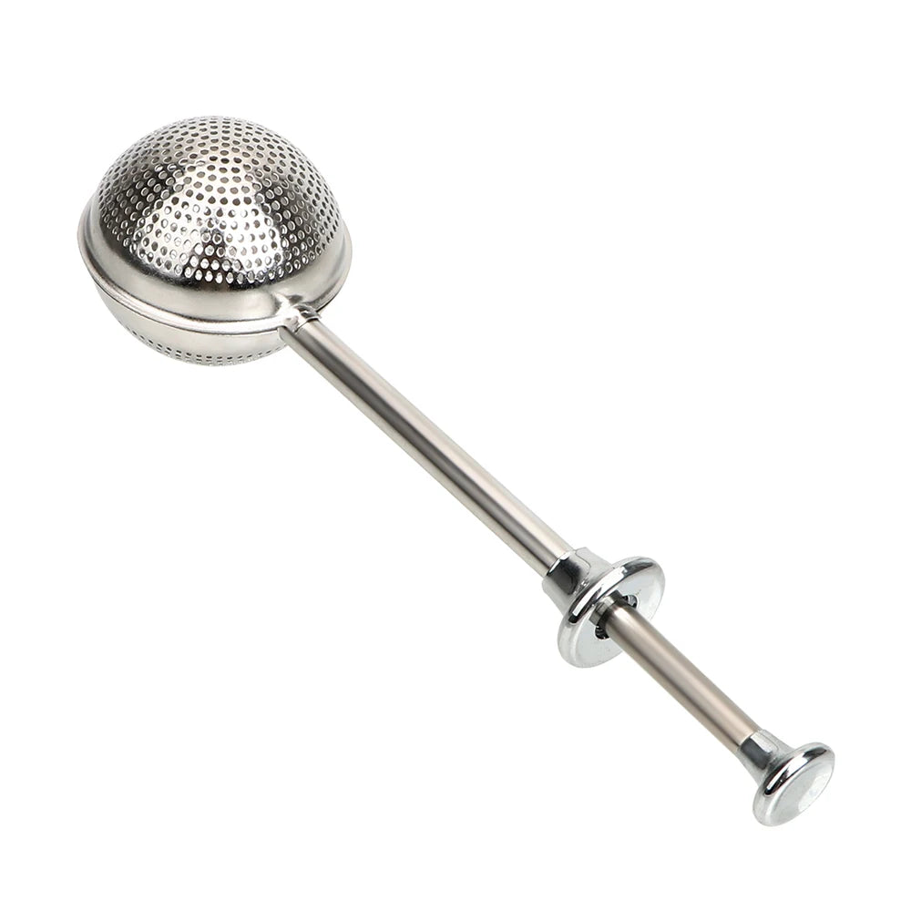 Spice Tea Tool Accessories Reusable Tea Strainer Ball Metal Tea Bag Stainless Steel Teapot Adjustable Tea Infuser Filter Qme