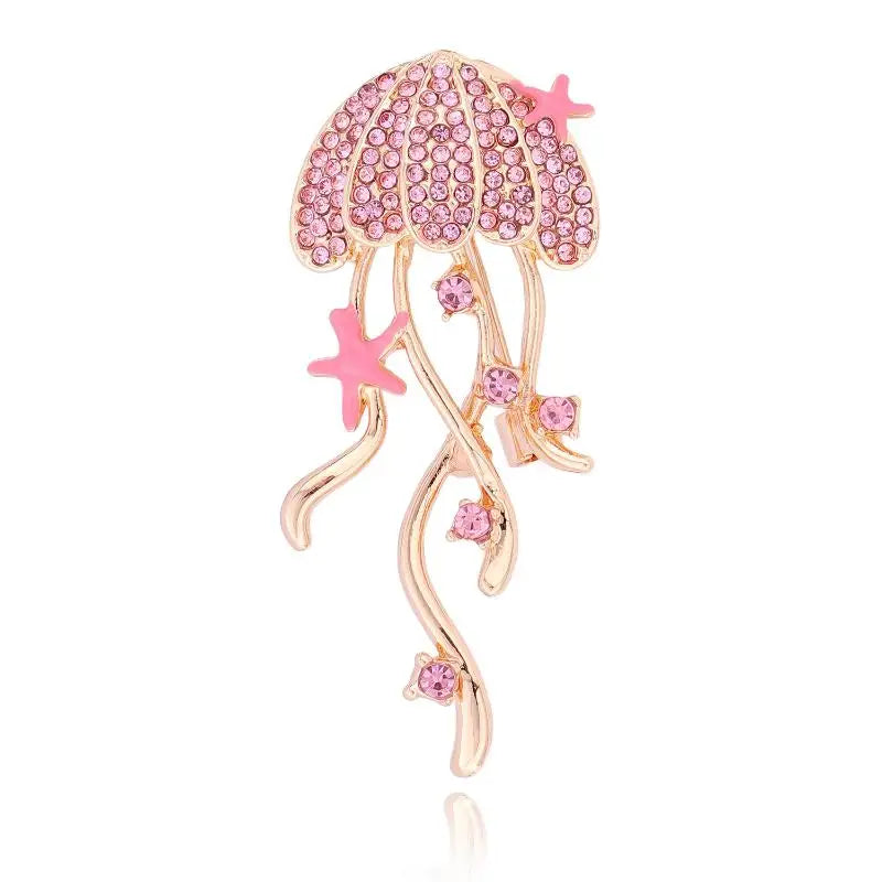 Jellyfish Butterfly Brooch for Women & Unisex - Cute Life Animal Pin, Trendy Office Birthday Party Friend Gift Jewelry Qme style 2