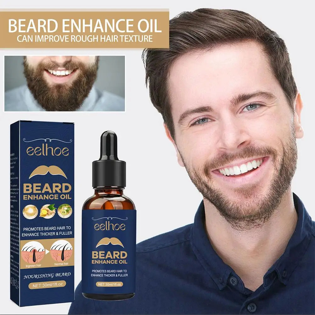 30ml Beard Care Oil For Men Beard Growth Grooming Kit Soften Strengthen Styling Beard Oil Thicker Nourish Beard Serum Beard Care Qme