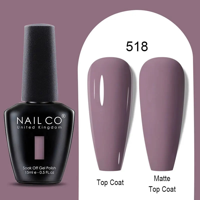 NAILCO Nude Nails Gel Nail Polish UV LED Semi-permant Varnish Hybrid