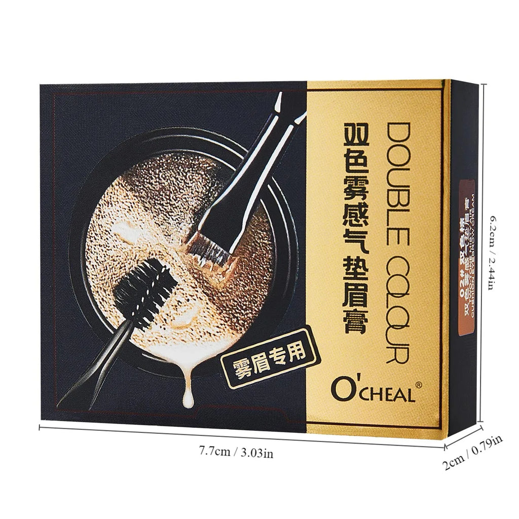 Two Tone Matte Eyebrow Cream Lightweight Non Smudging Naturally Qme