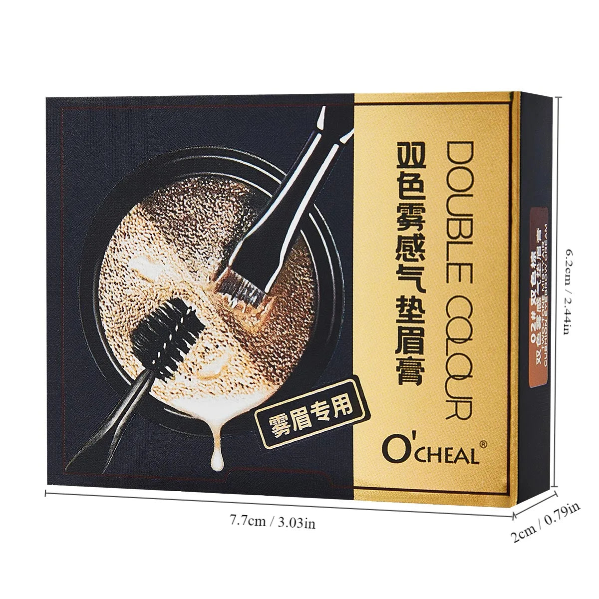 Two Tone Matte Eyebrow Cream Lightweight Non Smudging Naturally Qme