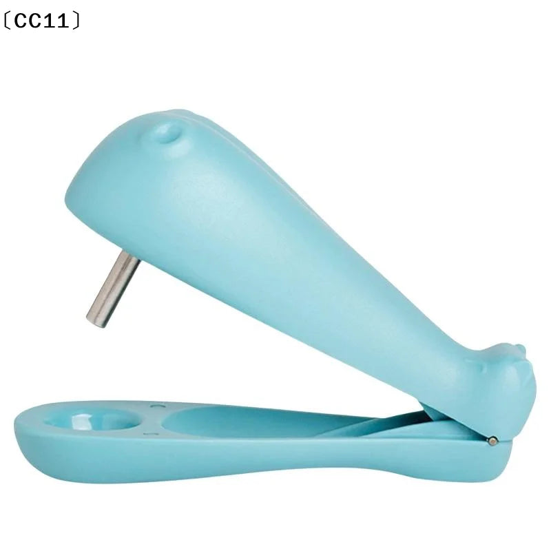 Cute Whale Shaped Cherry Pitter Stainless Steel Corer Easy Grip Qme