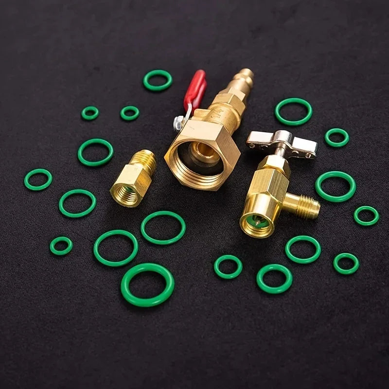 Automobile air conditioning sealing kit - O-rings, gaskets and matching toolbox, suitable for automobile repair Qme