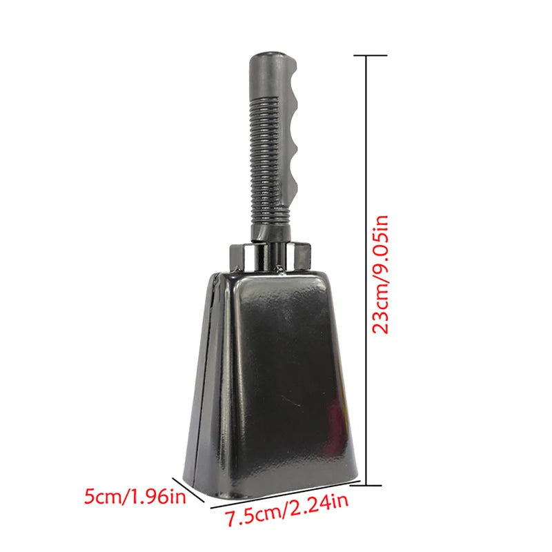 Cowbell Handle Noise Makers Sports Events Cheering Iron Cow Bells Qme