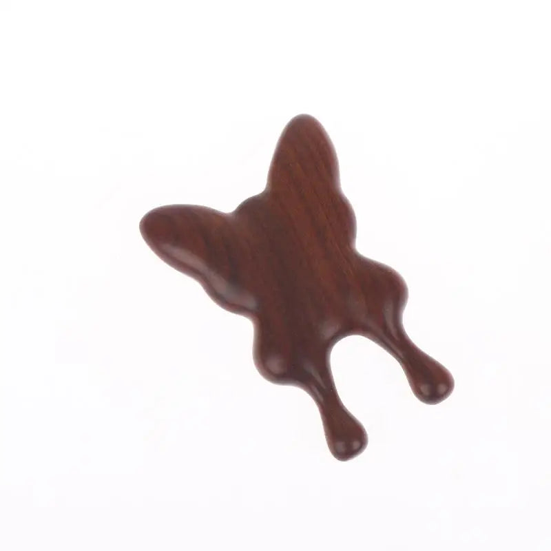 Eyes Facial Wood Gua Sha Tool Natural Sandalwood Butterfly Shape Nose Qme