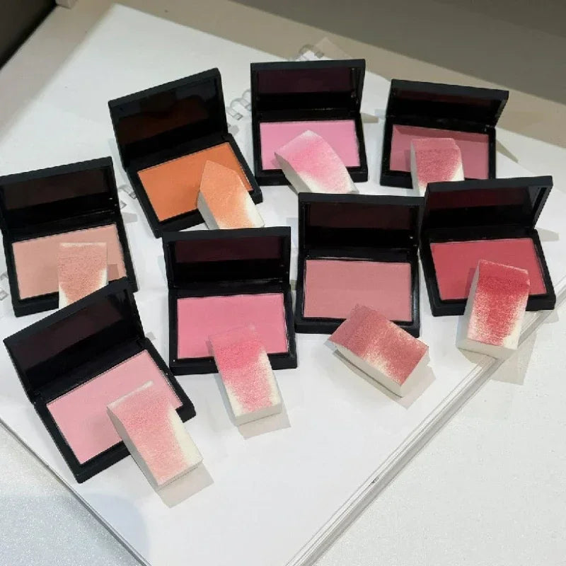 Sweet Orange Blusher Makeup Powder Blush Latte Nude Peach Cheek Color Face Contour Brighten Lasting Rich Color Rouge Cosmetics Qme