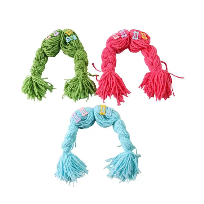 Dress Up Cat Dog Headgear Decoration Accessories Pet Supplies Wig Qme