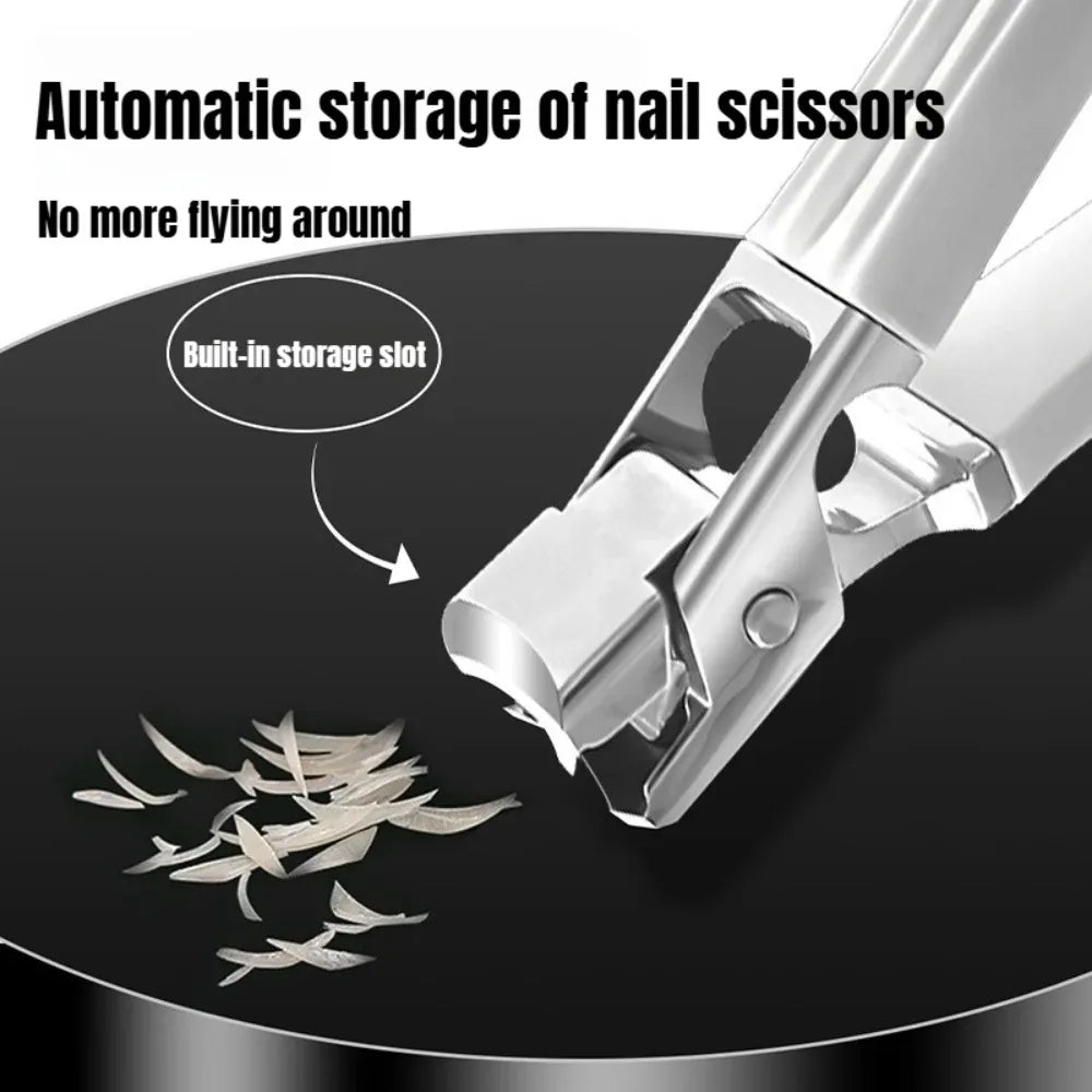 Professional Stainless Steel Nail Clippers Thick Hard Toenails Wide Qme