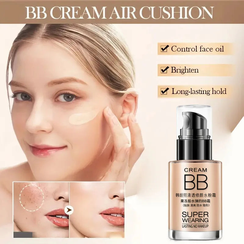 BB Foundation Cream Moisturizing Isolating Waterproof Sweat Proof Qme