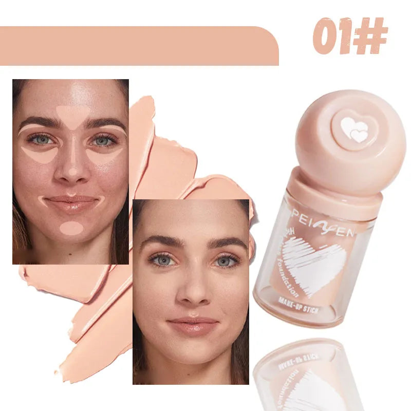 Gloss Foundation Make-up Makeup Stick Moisturizing Long-term Coverage Qme 01