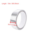 Aluminum Foil Tape 5-10m Waterproof Oil Proof Self Adhesive Kitchen Stove Sink Gap Seal Strip Heat Resistant for Countertop Edge Qme 3cmX10m 2pcs