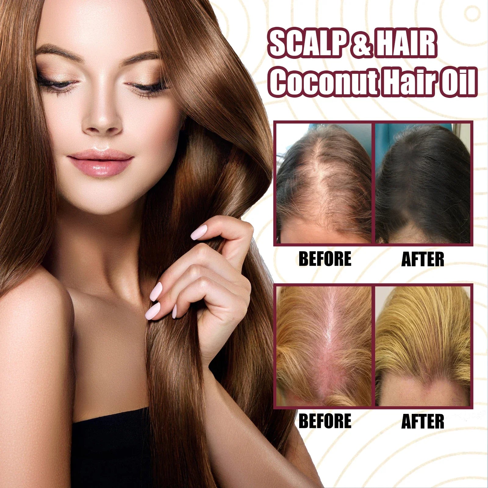 Red Onion Hair Growth Essential Oil Care Spray Prevent Hair Loss Nourish Roots Improve Hair Texture Care Products Qme