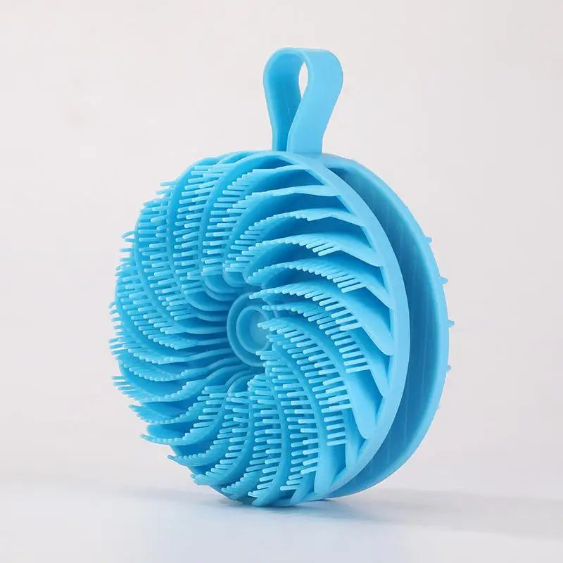 Soft Silicone Body Scrubber Gentle Exfoliating Shower Brush Scalp Qme G 1