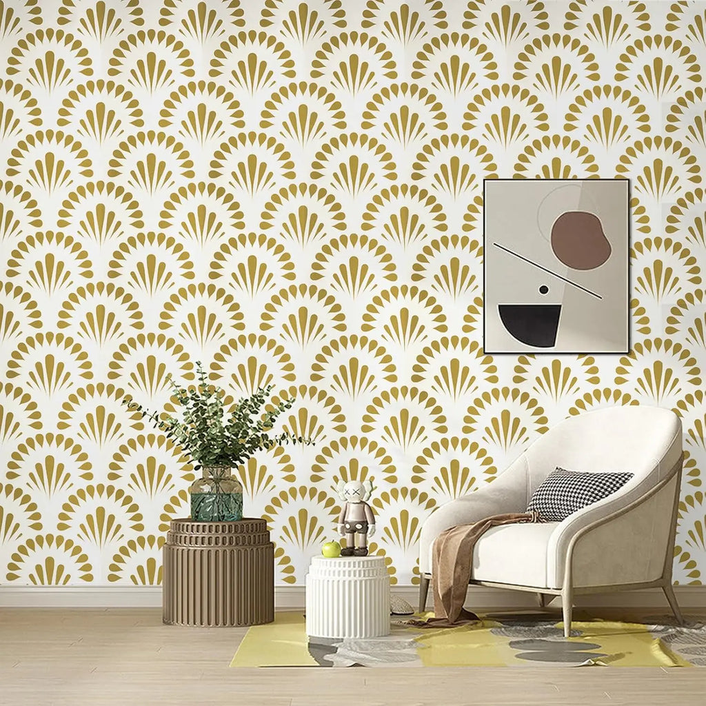 Black White Modern Wallpaper Decorative Wall Removable Self Adhesive Qme