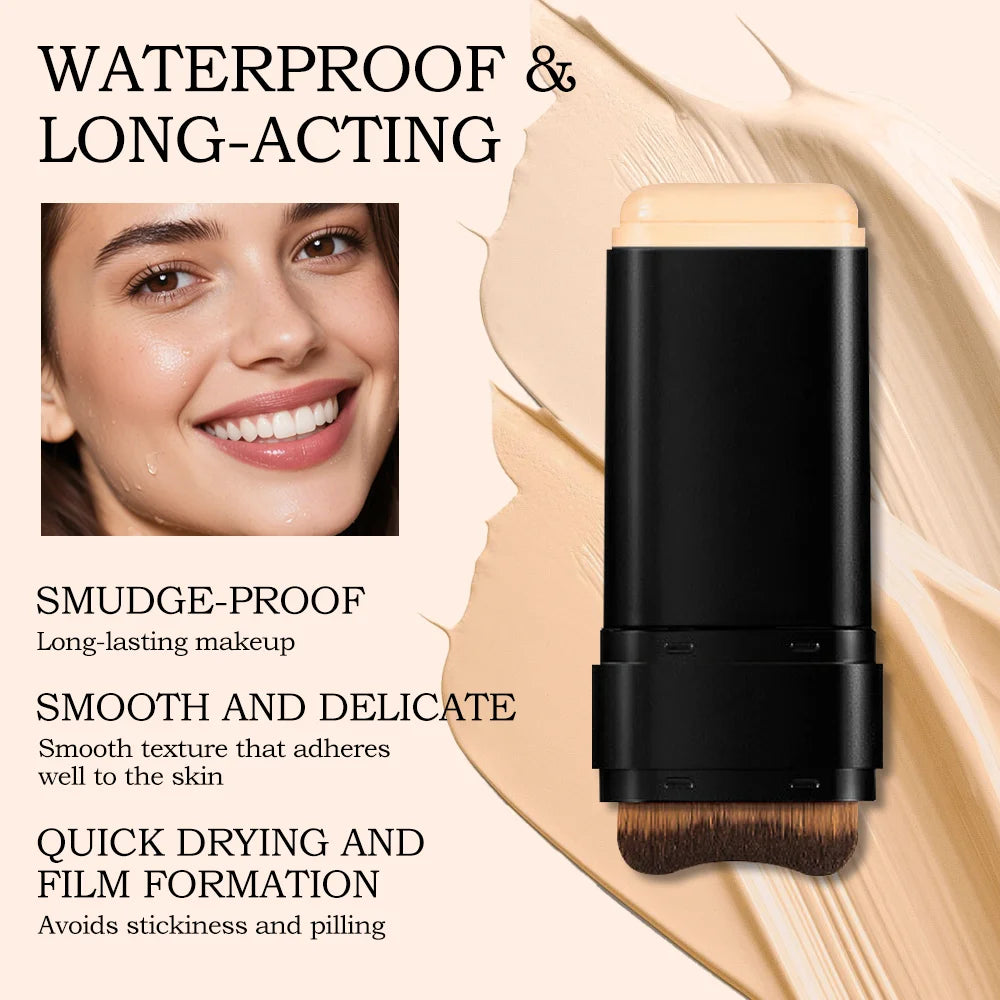 Dual-head Foundation Stick Built-in Brush One-step Application Qme