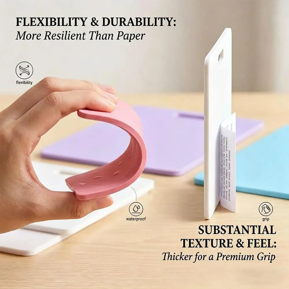 Erasable Badge Sticky Notes Wipeable Writing Surf Reusable Wipe Clean Qme