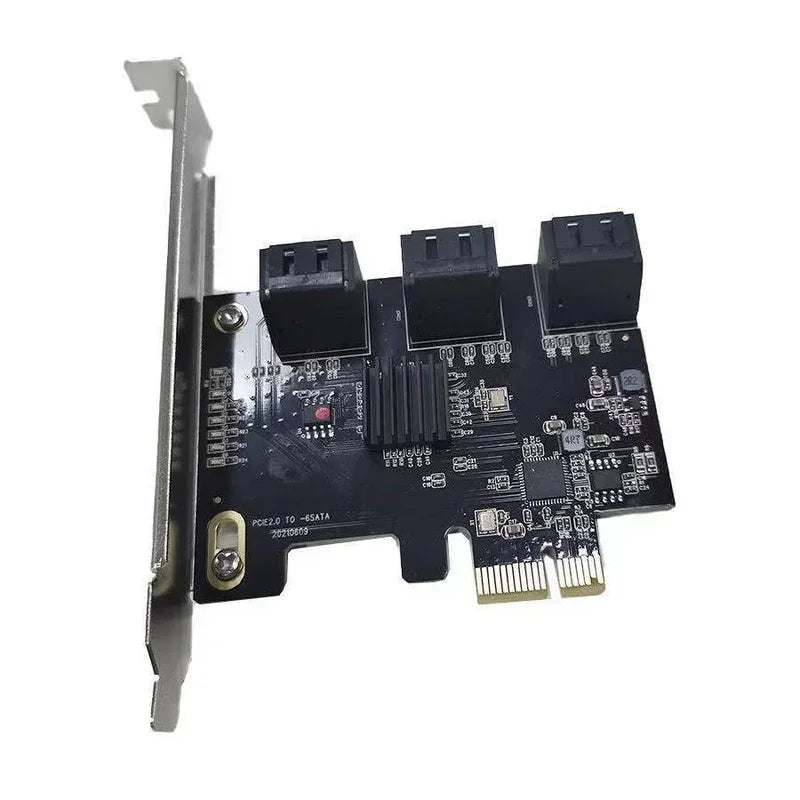 6-port SATA PCI-E Transfer SATA3.0 Expansion Card 6-port 6G Transfer Card Pcie To SATA Expansion Qme