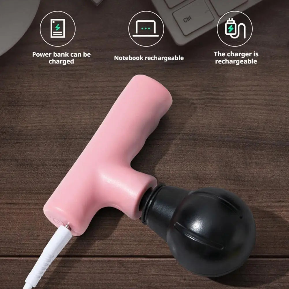 Portable Mini Massage Gun Handheld Deep Tissue Massager Back Leg Qme