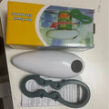 Electric Can Opener Bottle Rechargeable Cans Jars Portable Stainless Qme WHITE