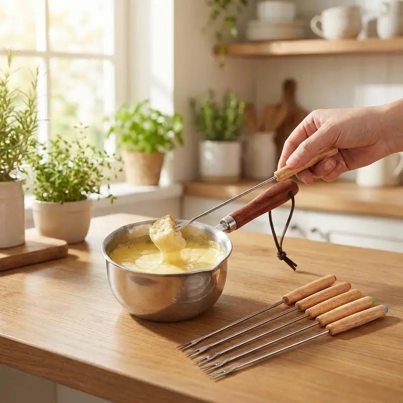 Fondue Fork Grilling Muddler Reusable Fruit Forks Bbq Dipping Plastic Qme