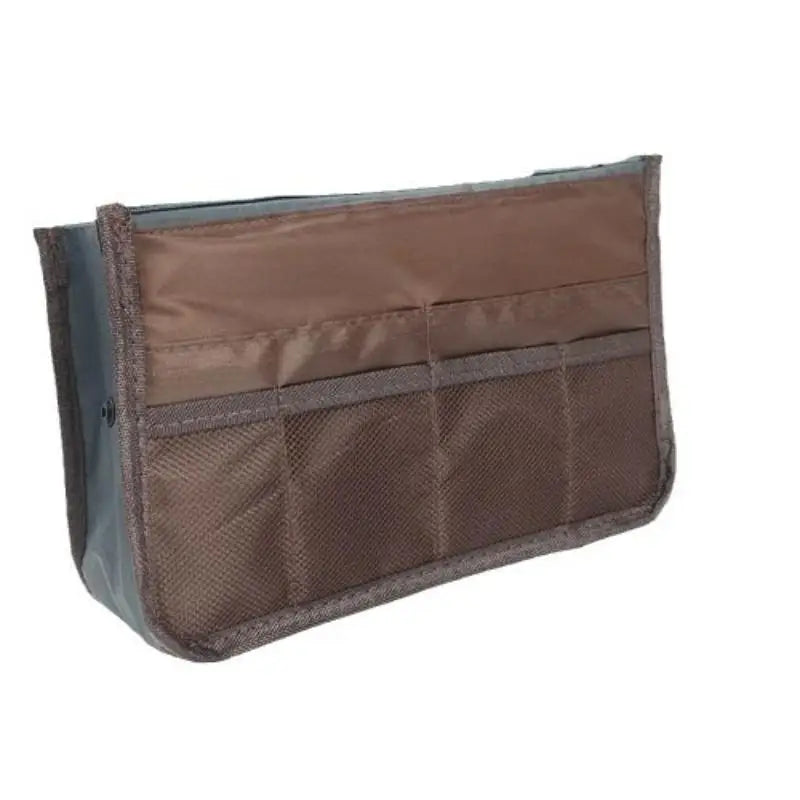 Multifunctional Bi-fold Storage Bag Double Zipper Large Capacity Storage Arrangement Makeup Toiletries Classification Bag Qme A4