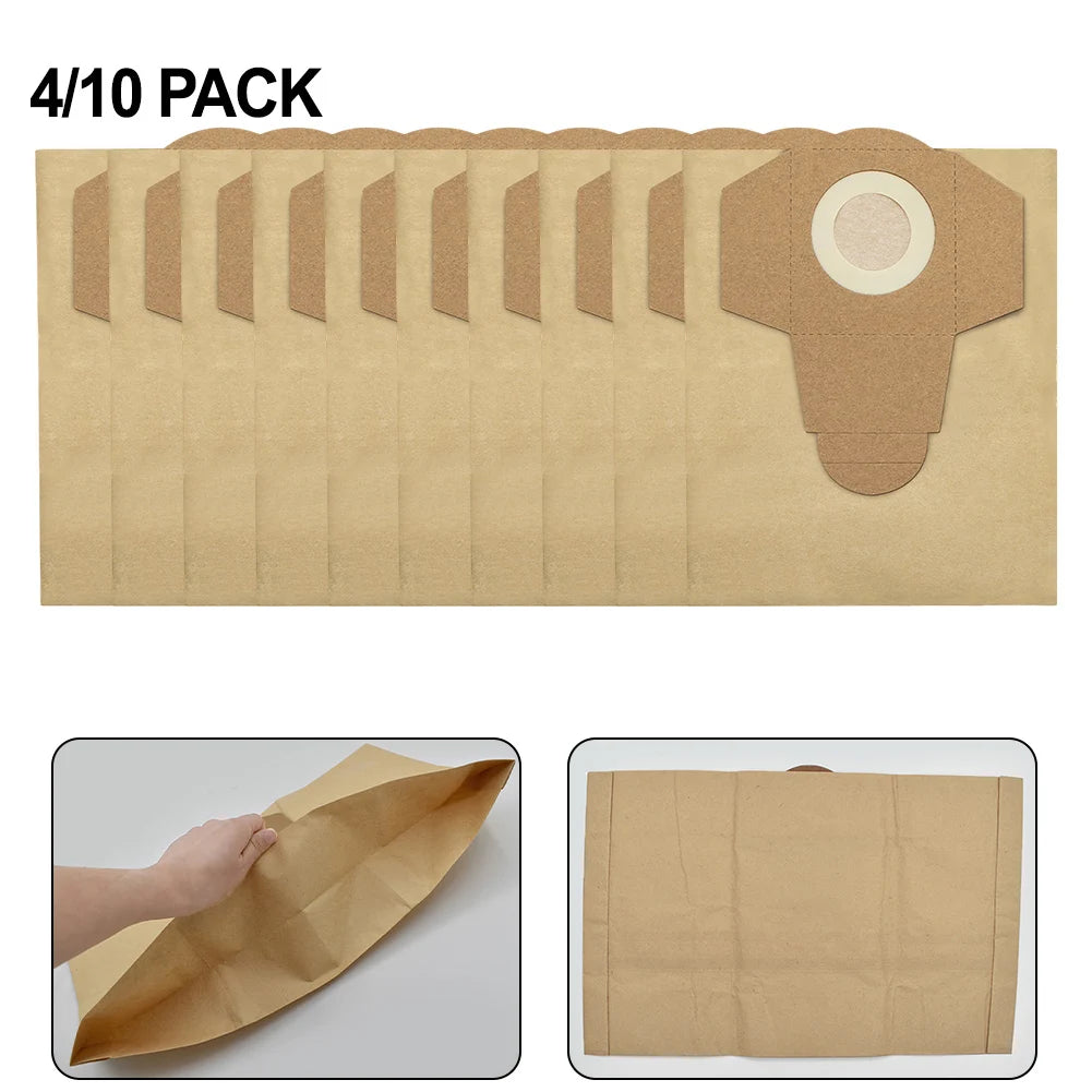 5/10 X Dust Collection Bag For TC-VC 1825 Wet And Dry Vacuum Cleaner / For Power X-Change 25L Cordless Wet Dry Vacuum Cleaner Qme