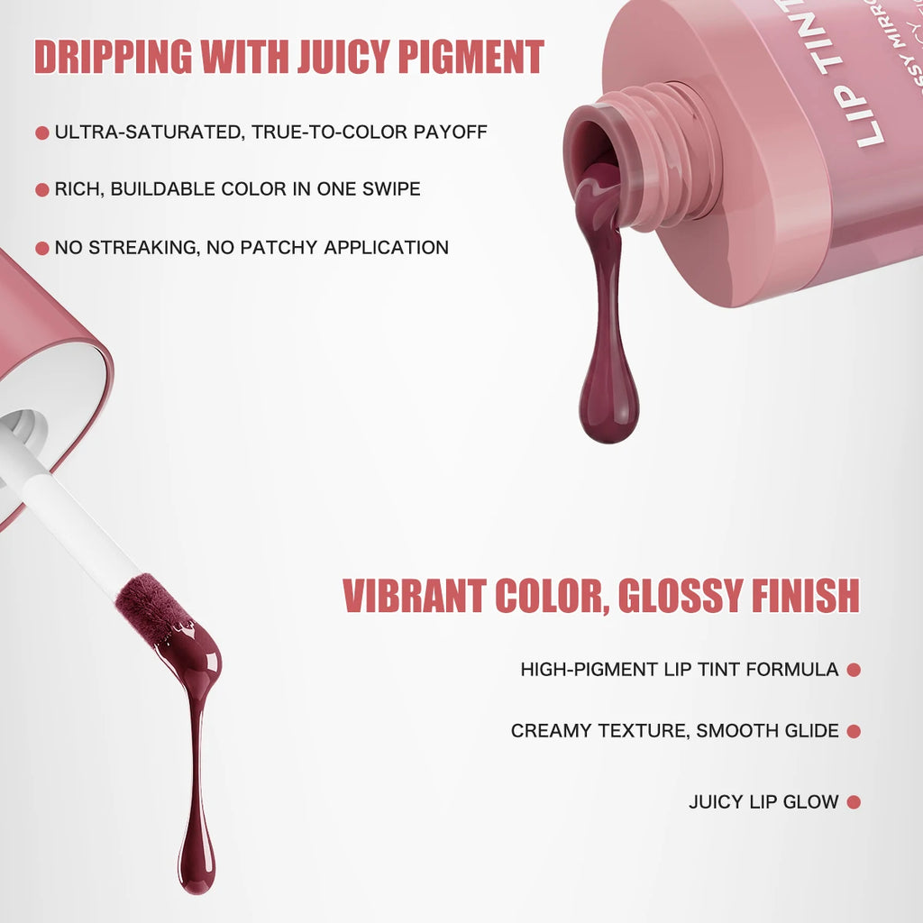 6 Colors Matte Velvet Lip Gloss Waterproof Non-stick Cup Long Lasting Moisturizing Lipstick Full Hydrating Lip Tint Daily Makeup Qme