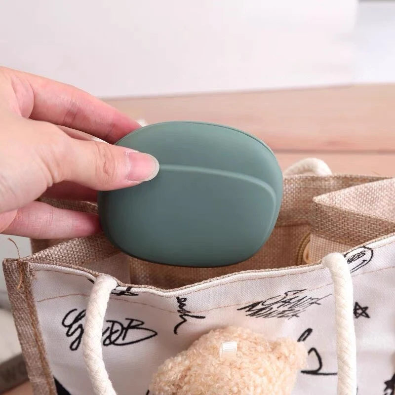 Data Cable Organizing Bag Silicone Storage Box Cute Coin Purse Qme