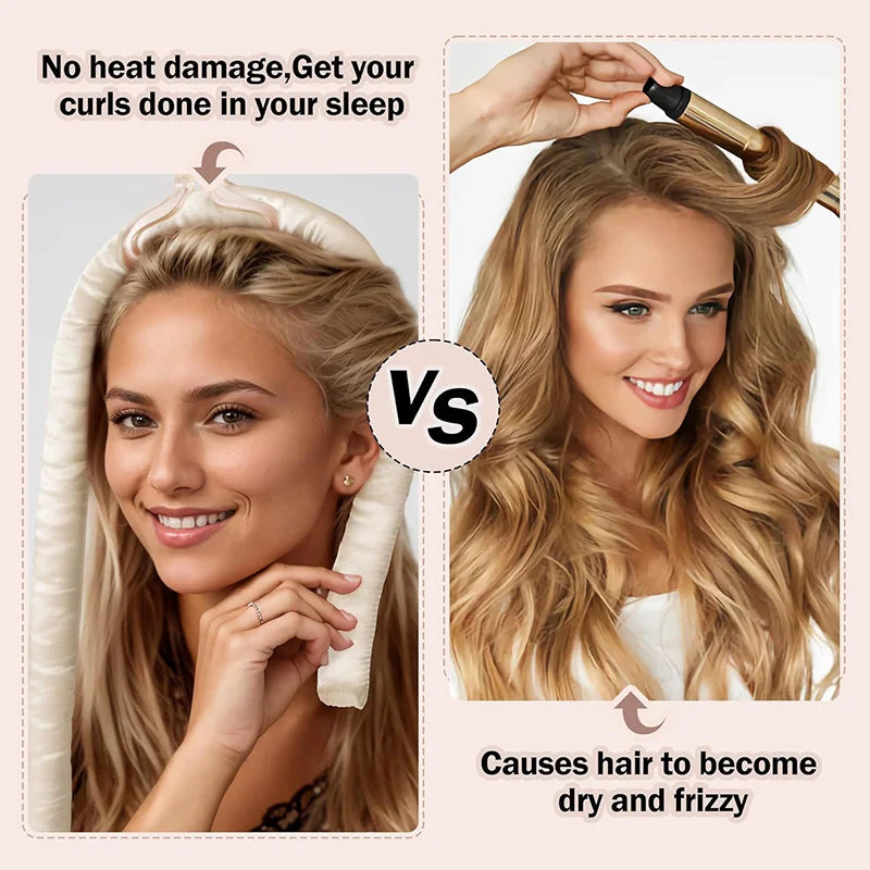 Hair Styling Device Foam Curler Wavy Sponge Lazy Automatic Heatless Qme