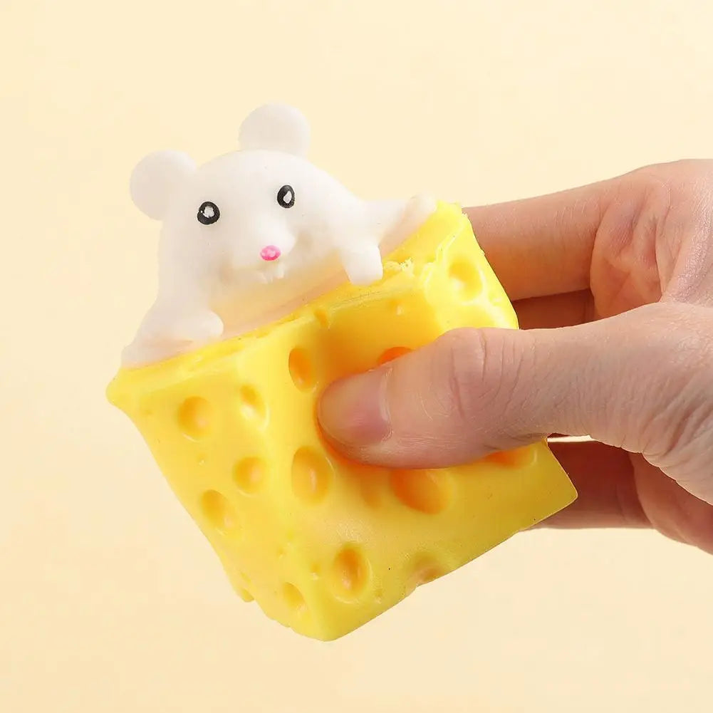 Cheese Mouse Squishy Toy Slow Rebound Stress Ball Cute Interactive Qme