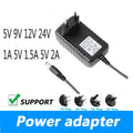 DC Power supply 5V 9V 12V 24V 1A 5V 1.5A 5V 2A Webcam charger cable power adapter UK Plug AU Plug 5.5*2.1MM Qme OFF 12V 0.5A