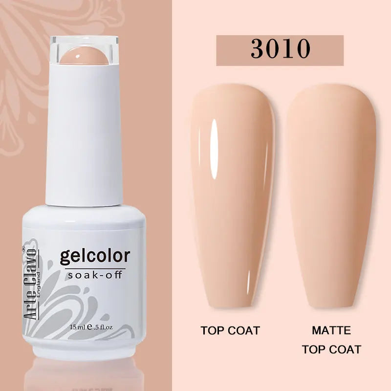 Arte Clavo15ml Gel Nail Polish Burgundy Red Brown Chocolate Art Soak