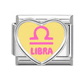 New2026 Unique Inlay Heart Constellation Theme Italian Charm Link Fit 9MM Bracelet Stainless Steel Women Men DIY Making Gifts Qme Style 7