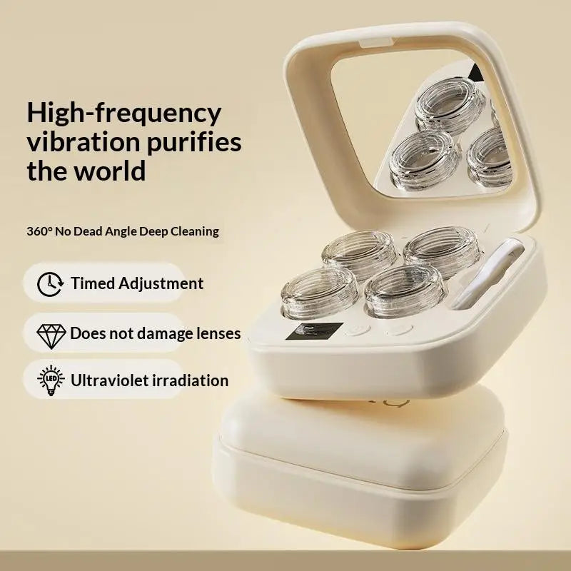 Contact Lens Cleaner Machine Portable C Charger Soft Cleaning Device Qme