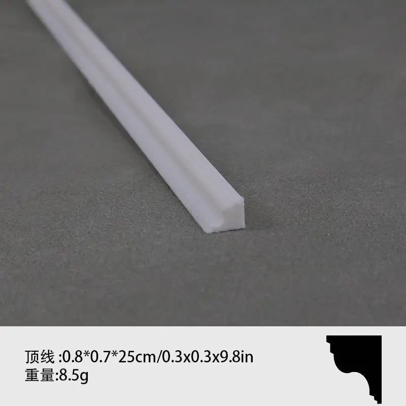 1 12 Dollhouse Miniature Skirting Line Mini Waistline Bathroom Living Qme A3