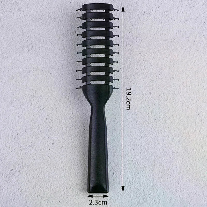Men Plastic Vent Hair Brush Comb Anti-static Massage Care Ribs Qme
