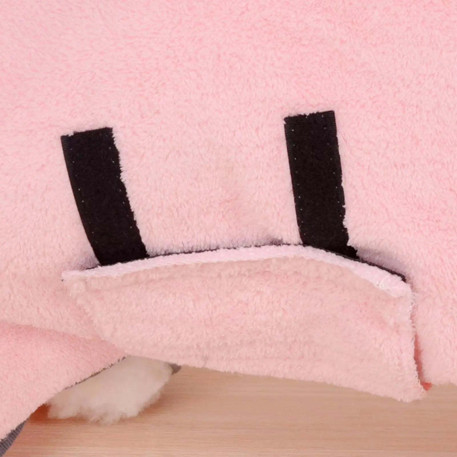 Dog Bath Towel Fleece Microfiber Robe Pet Cat Bathing Supplies Small Qme