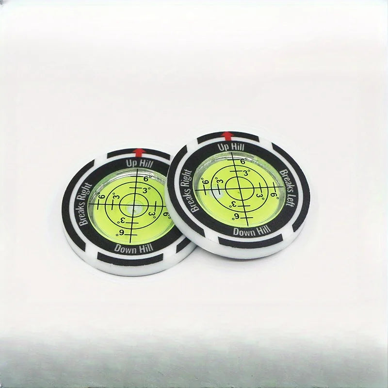 Golf Putting Green Reader Level Bubble Round Bullseye Spirit LevelSlope Finder Golf Training Aid Putt Ball Marker Alignment Tool Qme