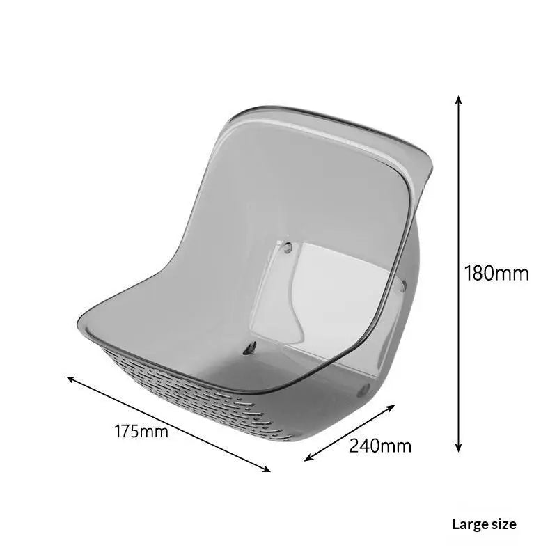Multipurpose Clear Colander Basket Washing Draining Fruits Vegetables Qme D