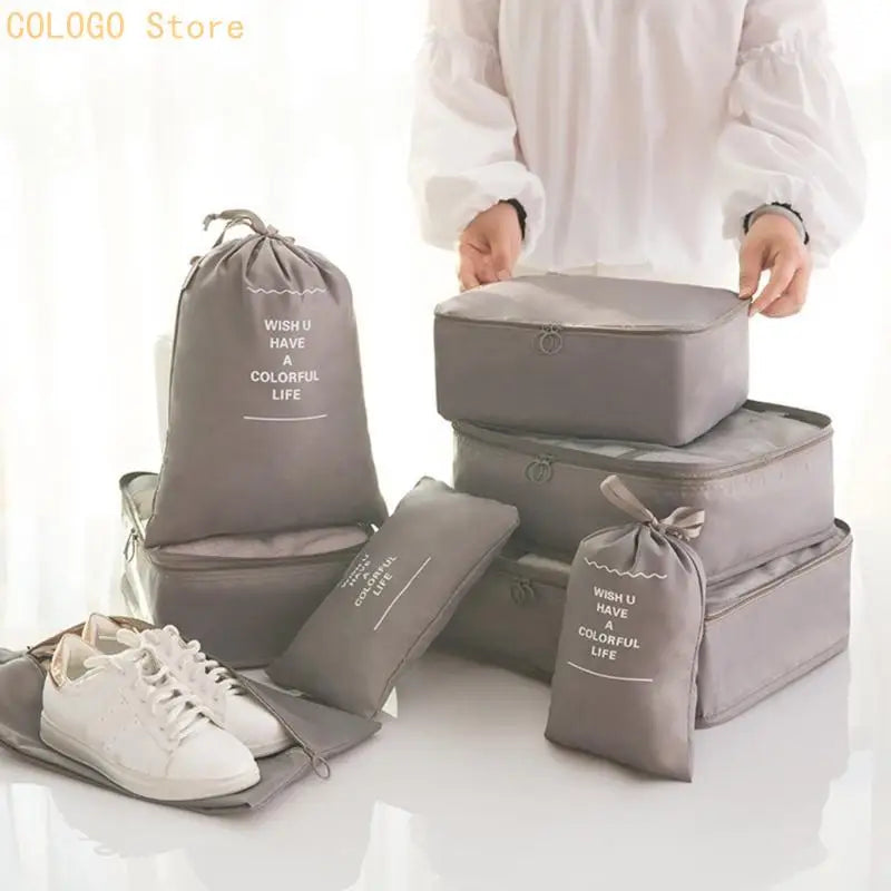 Waterproof Portable Luggage Packing Clothing Packaging Bag 10-Piece Qme
