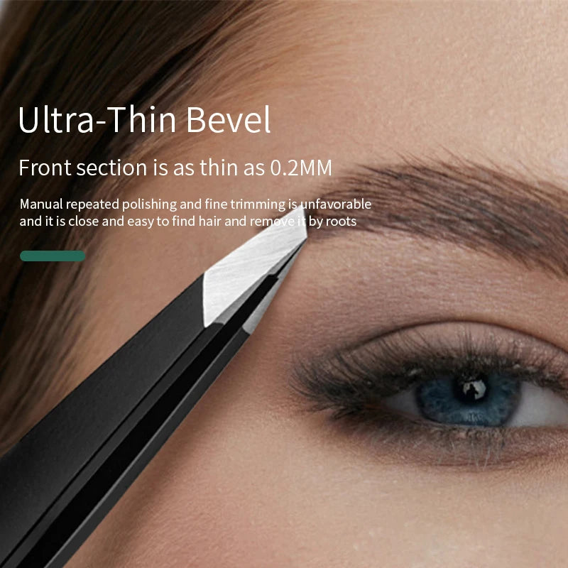 Professional Eyebrow Tweezers Hair Removal Clip Makeup Sets Eyelash Qme