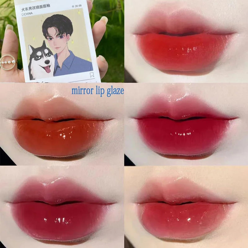 5Pcs Cigarette Lip Gloss Set Matte Red Tint for Lips Makeup Long Lasting Water Mirror Lip Glaze Waterproof Lipstick Kit Cosmetic Qme Canine boy 5Pcs