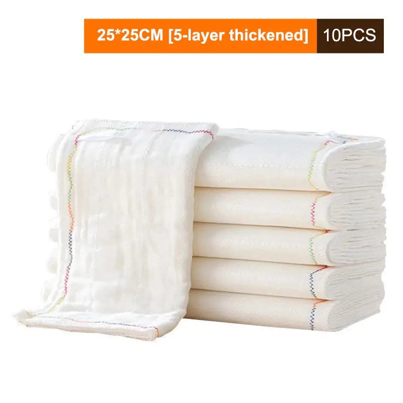 10Pcs Dishwashing Cloth Kitchen Rainbow Cloth Absorbent But Not Shedding Hair Table Cleaning Towel Household Thick Scouring Pad Qme A1