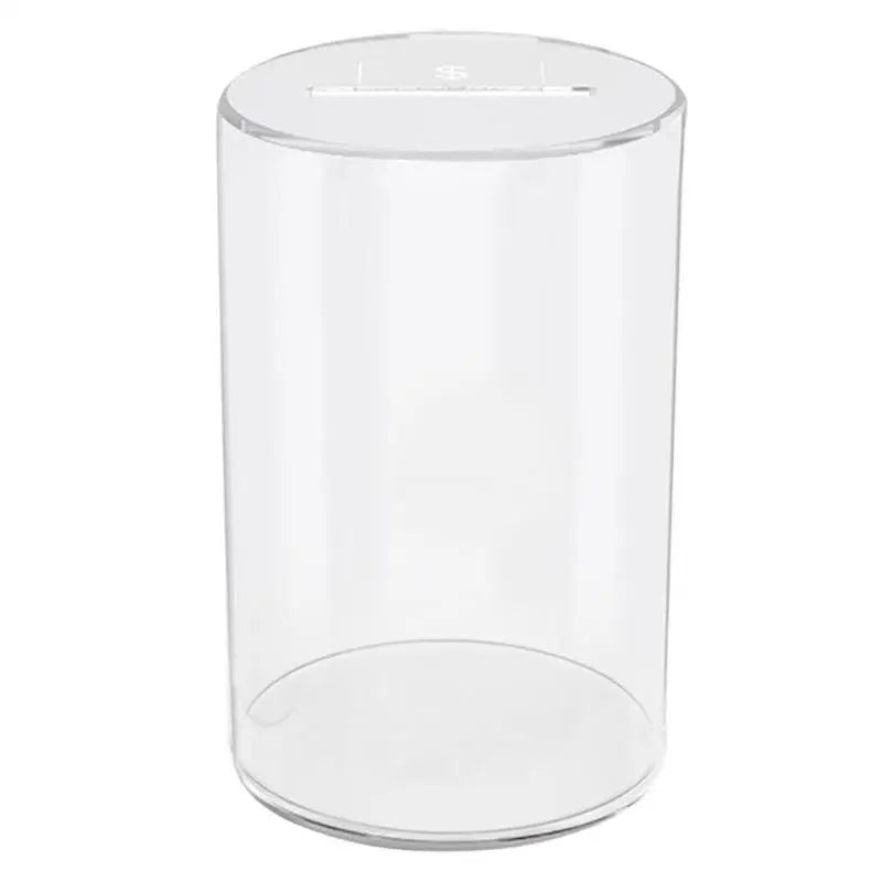 Clear Savings Box Acrylic Money Bank Large Capacity Coin Unopenable Qme China Mainland