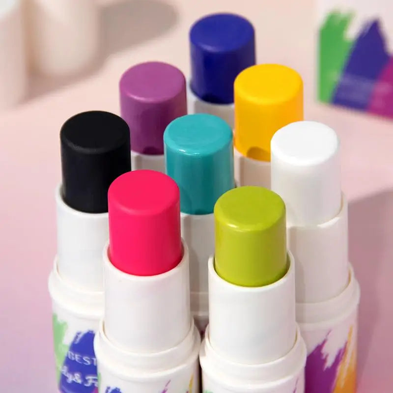 8 Colors Face Body Paint Stick Long-lasting Waterproof Sweat-proof Qme