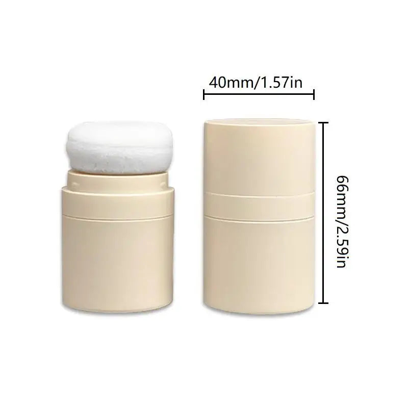 Mini Empty Refillable Loose Powder Box Puff Case Blusher Finishing Qme onesize
